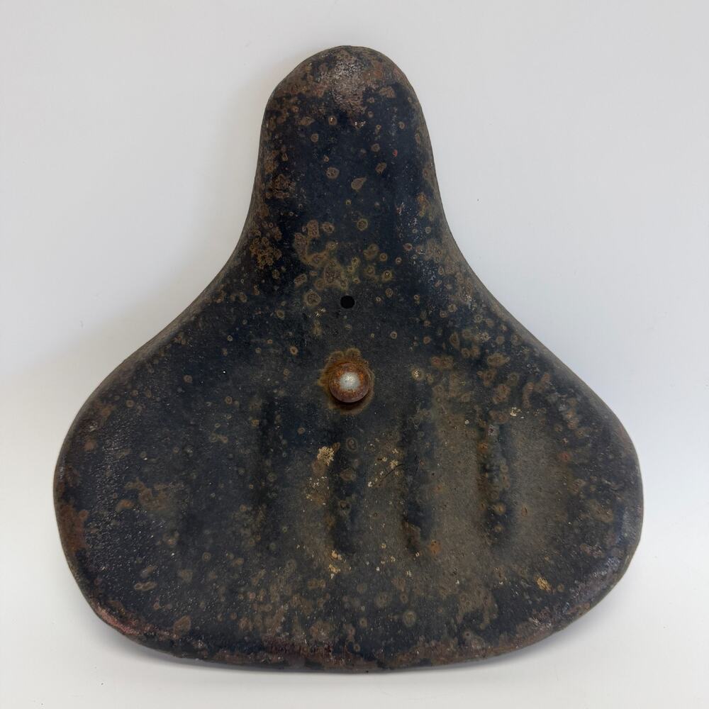 Old Metal Tractor or Bicycle Seat Unbranded - 10" W x 10" L
